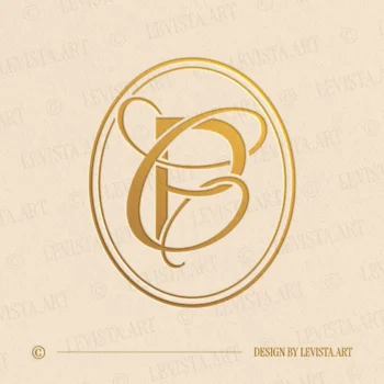 PC Monogram & CP Initials logo created as an elegant letter logo with a balanced and harmonious letter structure, suitable for wedding branding, business logos and personal brand identity