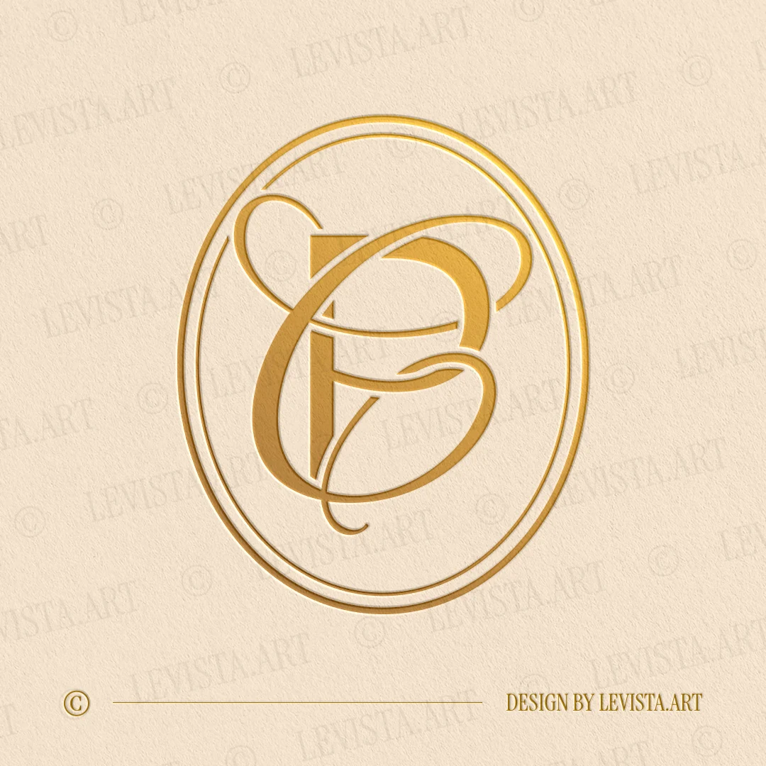 PC Monogram & CP Initials logo created as an elegant letter logo with a balanced and harmonious letter structure, suitable for wedding branding, business logos and personal brand identity