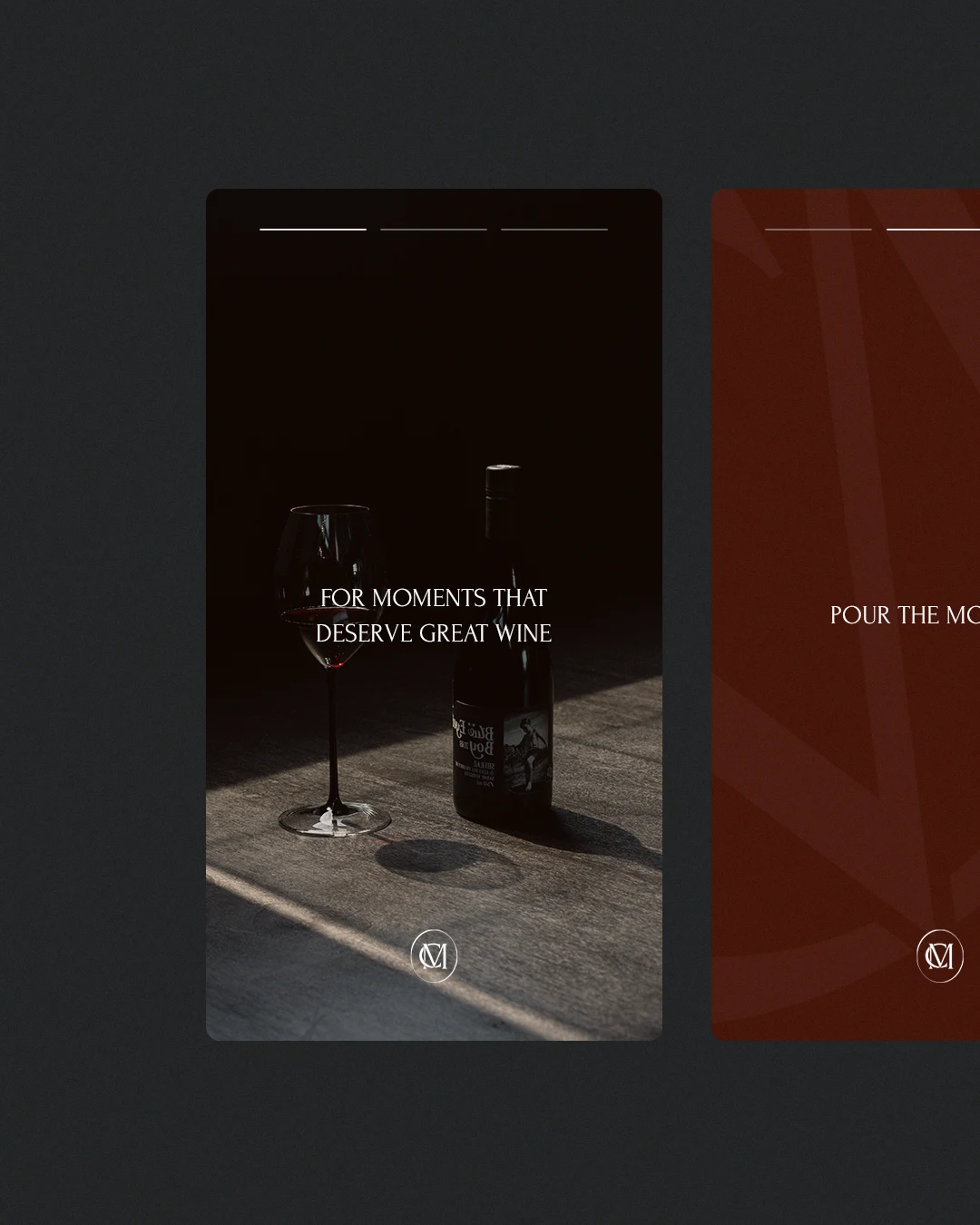 vertical wine shop instagram post templates Premium Instagram post design templates for luxury wine shop branding
