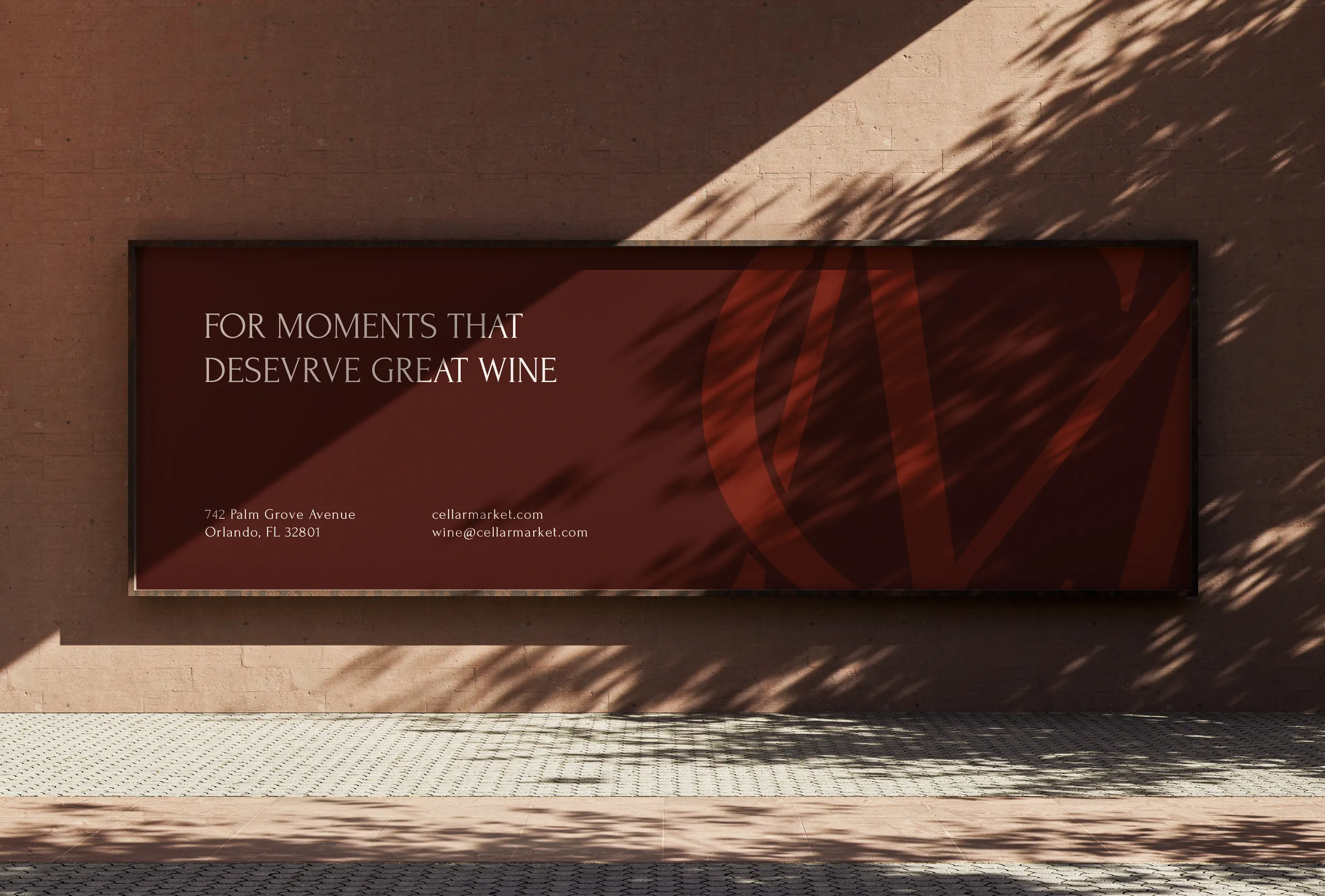 wine store logo advertising banner Luxury wine store logo on a professional advertising banner design