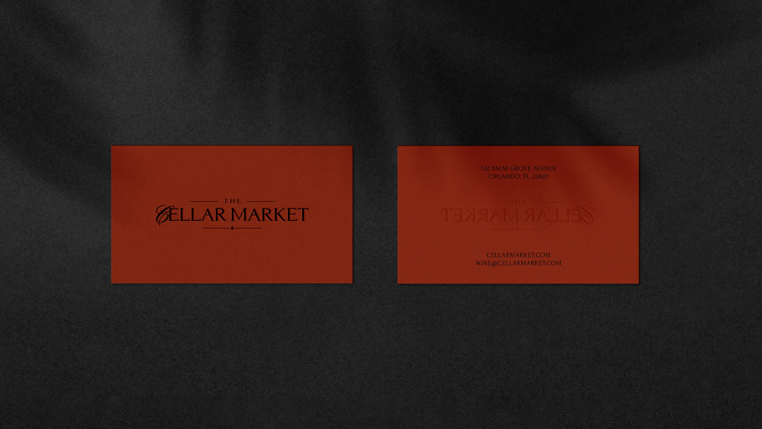 wine-store-monogram-logo-business-cards-design Luxury wine store monogram logo on premium business card design