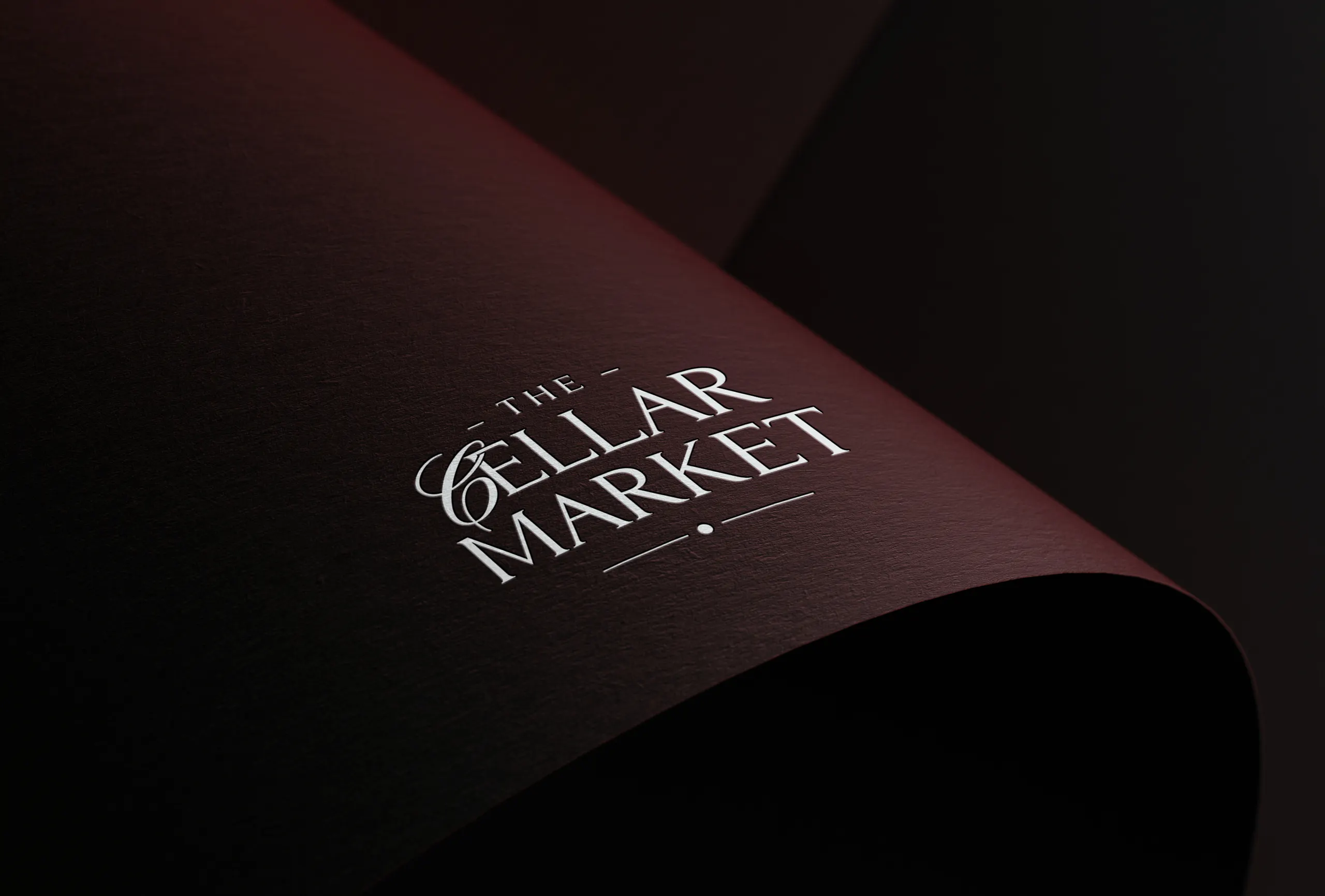 wine store monogram on luxury textured paper Wine store monogram logo on luxury textured paper