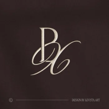 BX Monogram | Elegant letter logo design Silver BX letters as stylish interlocking initials logo on rich burgundy background for modern weddings, stationery, foil stamping and exquisite décor