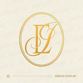 Gold EI and IE monogram as elegant interlocking letter logo design for exquisite wedding stationery, wax seals and branding