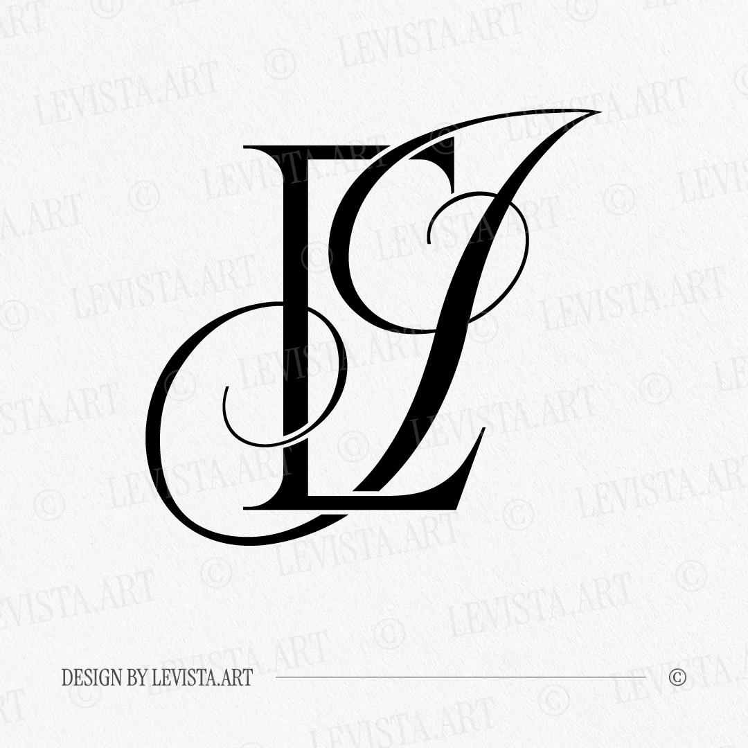 EI & IE Monogram | Elegant letter logo design Black EI and IE wedding logo with interlocking letters on white background for refined stationery, embossing & foil stamping