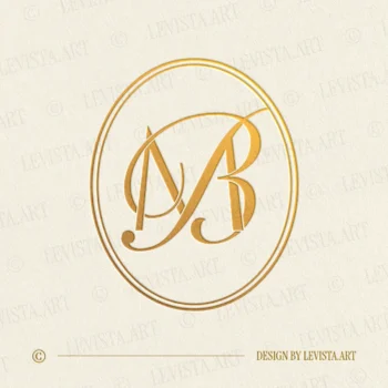 Gold MB and BM monogram as elegant interlocking letter logo design for premium wedding stationery, wax seals, foil stamping, embossing and branding